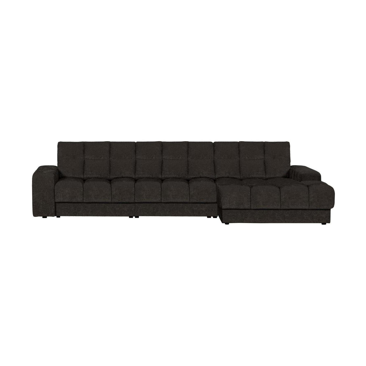 WOOOD Second Date chaise longue bank rechts velvet Antraciet
