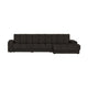 WOOOD Second Date chaise longue bank rechts velvet Antraciet