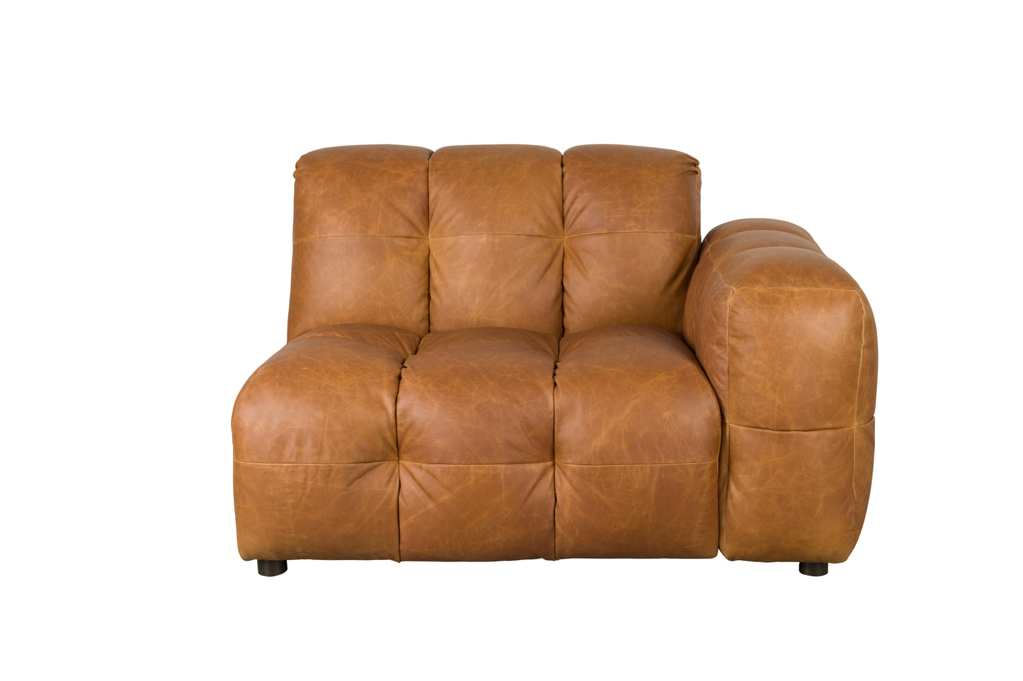 Dutchbone Hackman modulaire bank element rechts Cognac