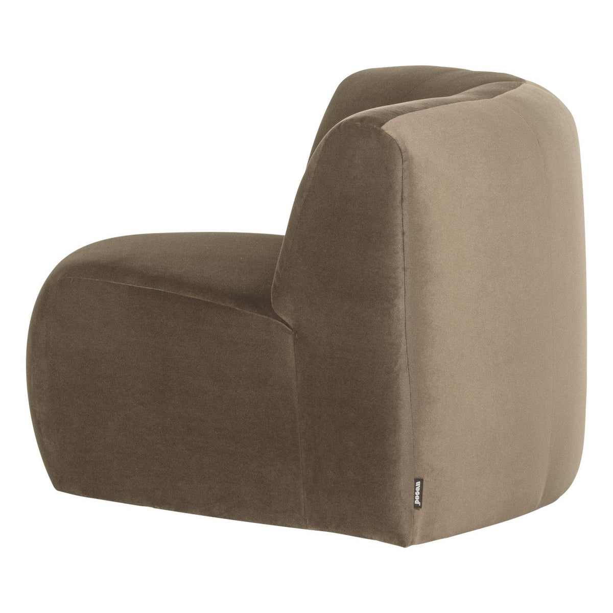 WOOOD Mojo Base bank hoekelement rond velvet Khaki