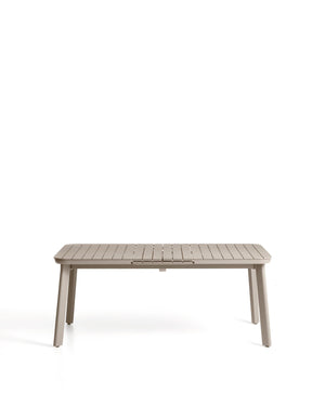 Kave Home Izola tuintafel uitschuifbaar rechthoek 185x100 cm Taupe