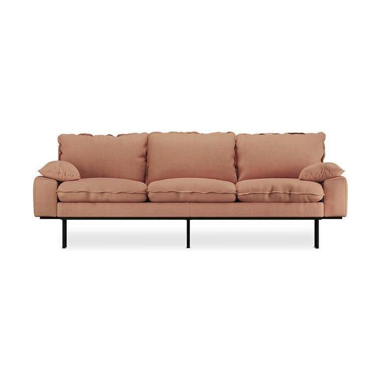 HKliving Retro 3-zitsbank Linen Dusty Rose