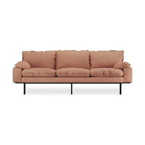 HKliving Retro 3-zitsbank Linen Dusty Rose