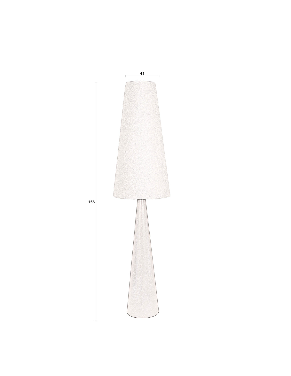Dutchbone Miki vloerlamp Wit en Zwart