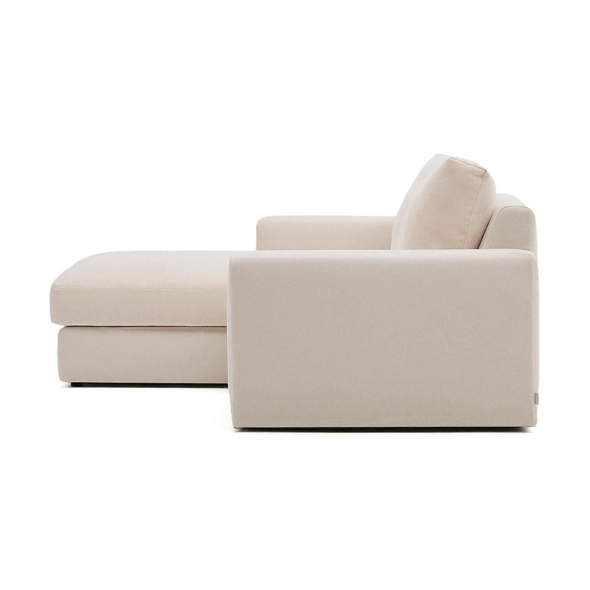 Kave Home Alea 3-zitsbank met chaise longue rechts Beige