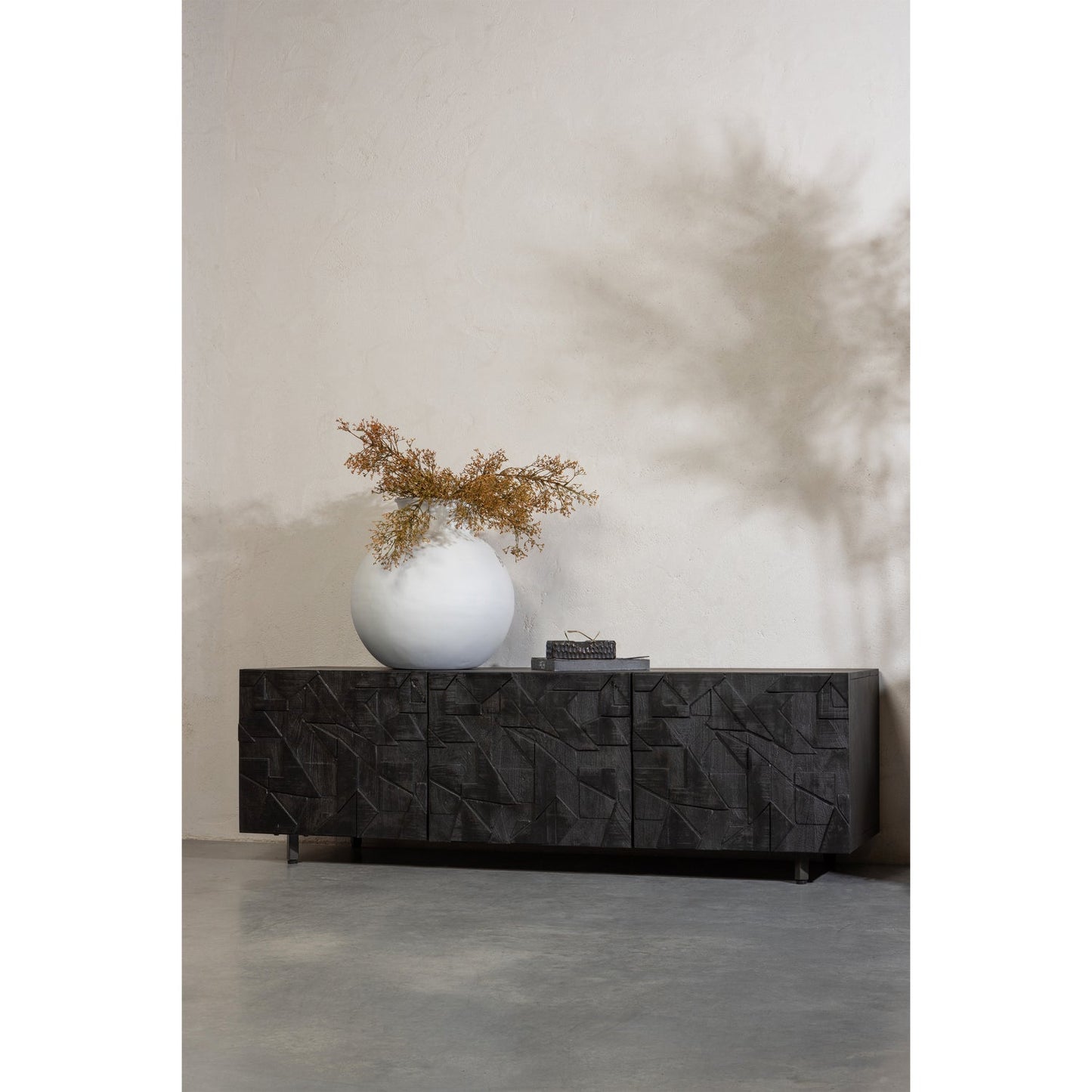 WOOOD Counter tv-meubel Zwart