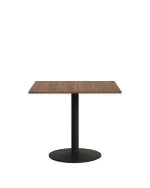 Kave Home Esilda eettafel vierkant Ø90 cm Bruin/Zwart