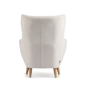 Kave Home Patio fauteuil bouclé Wit