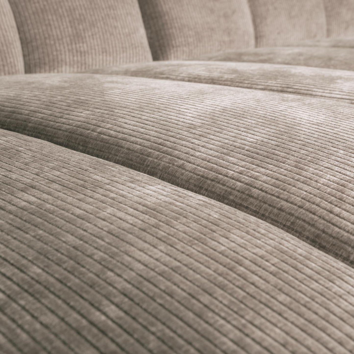 WOOOD Mojo chaise longue bank links ribstof Donkerzand