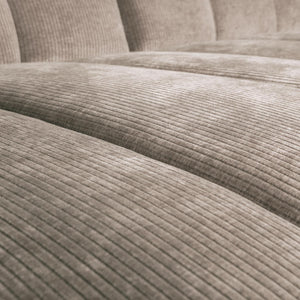 WOOOD Mojo chaise longue bank links ribstof Donkerzand