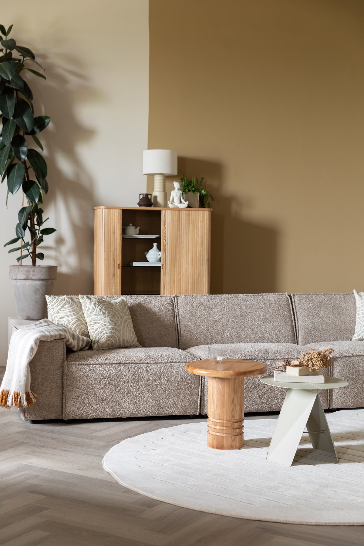 Zuiver Foldy bijzettafel Beige