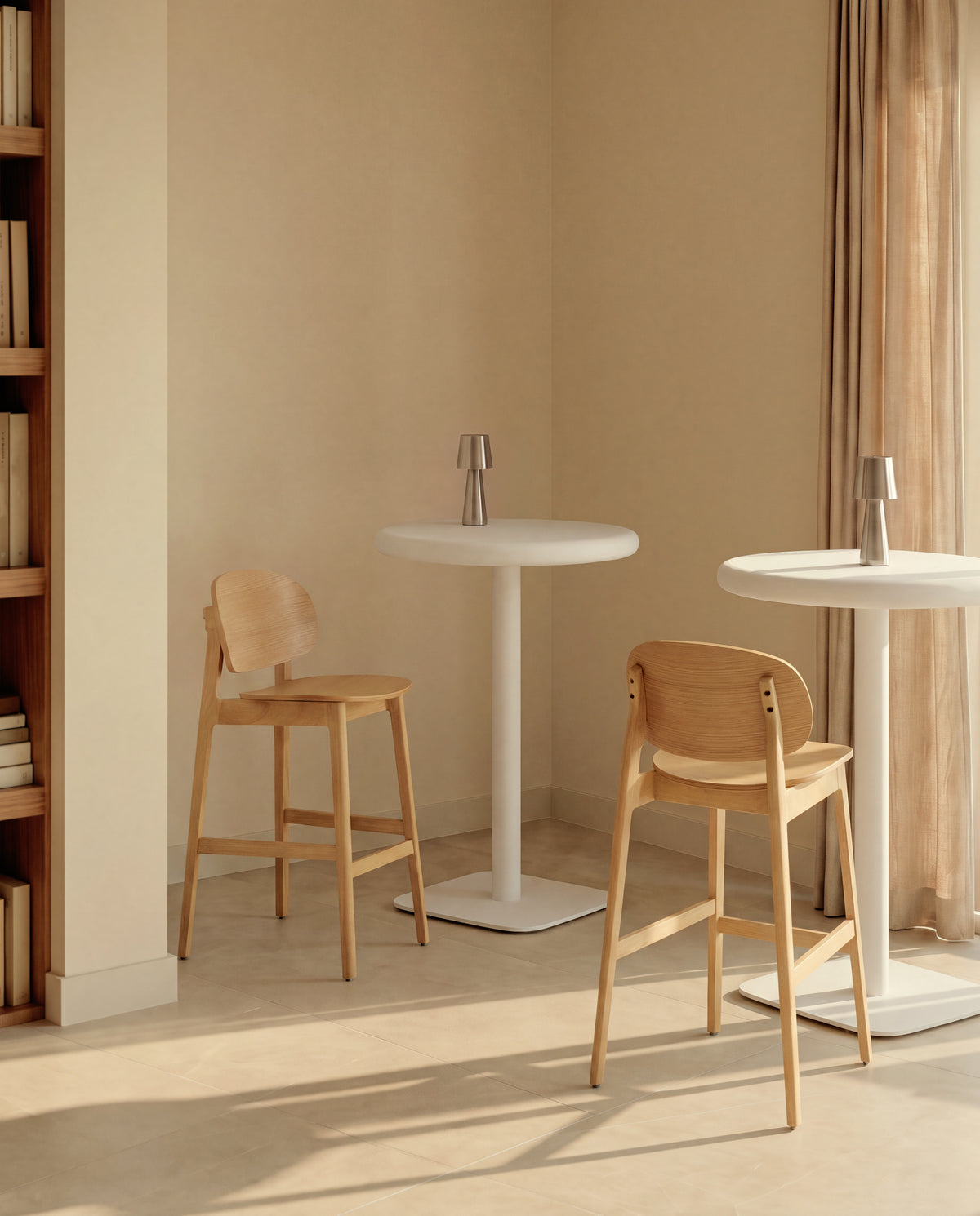 Kave Home Ludara barkruk H66 Beige