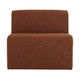 WOOOD Mojo Base 1-zits bank bouclé Roestbruin Melange