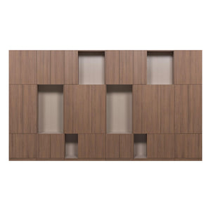 WOOOD Build wandkast 376 cm Bruin