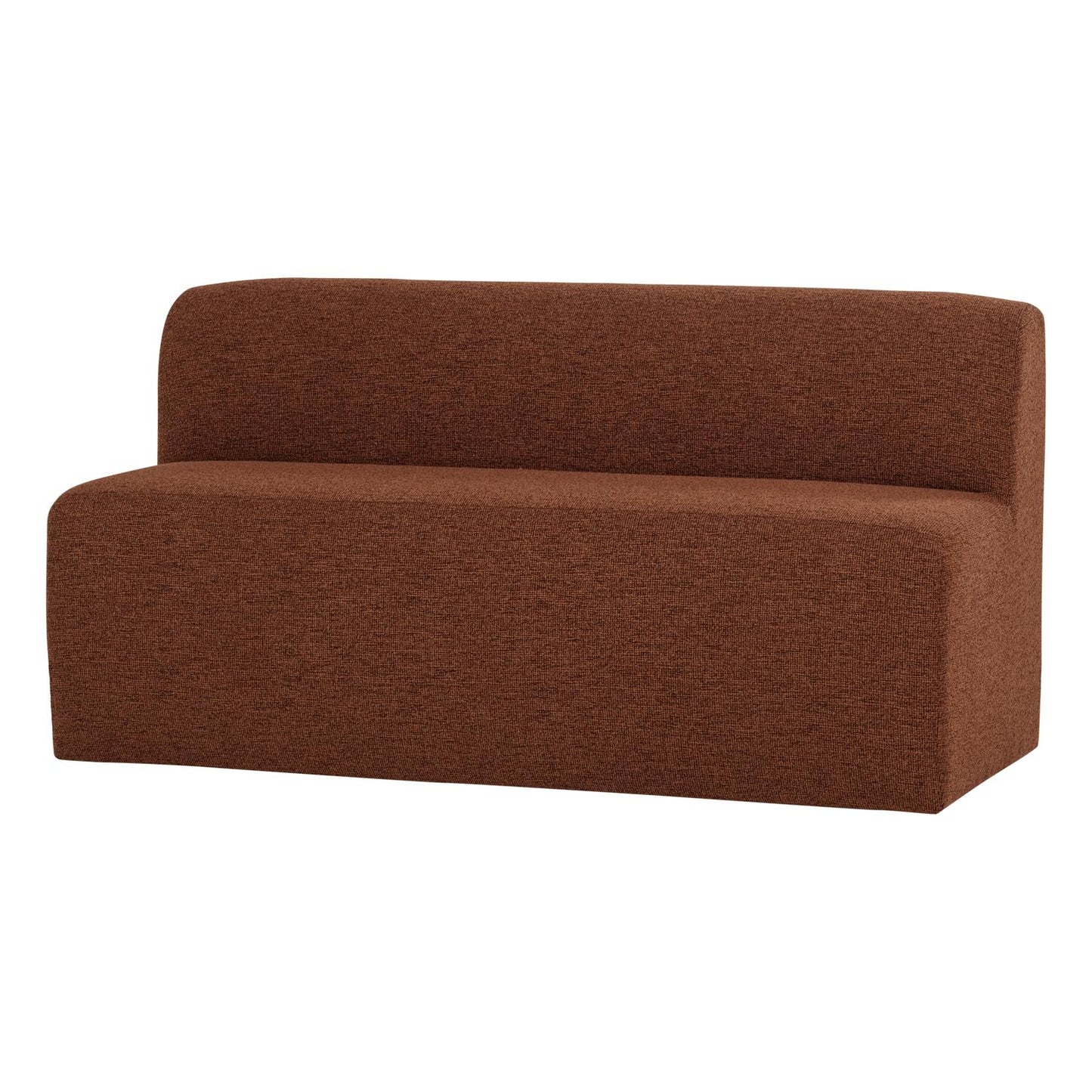 WOOOD Mojo Base eetkamerbank 164 cm bouclé Roestbruin