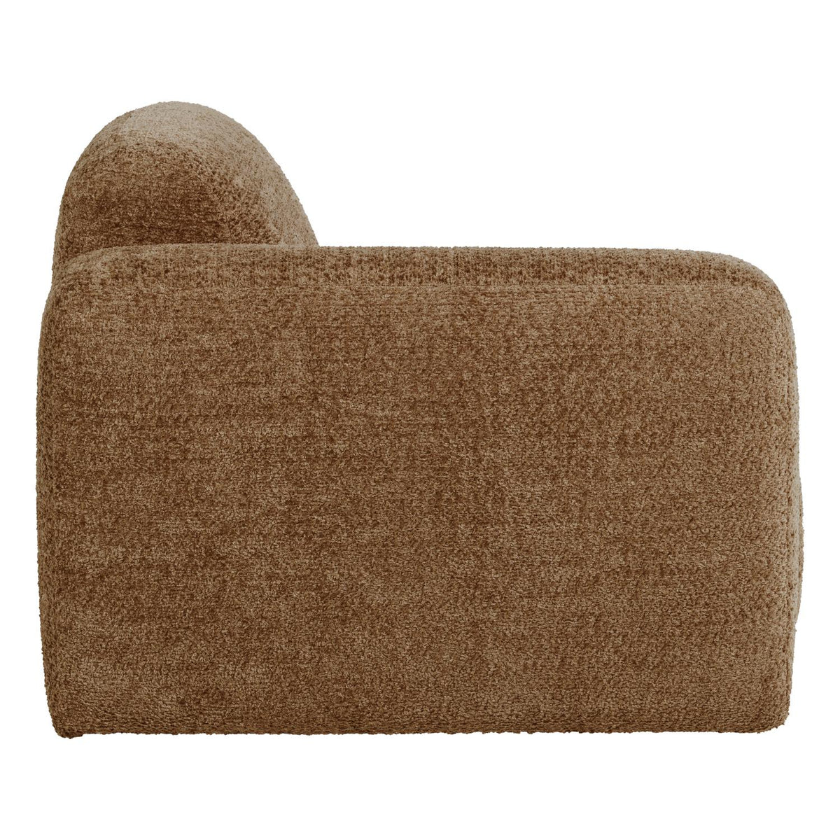 WOOOD Mojo Base 1-zits bank arm links wollig Honinggeel