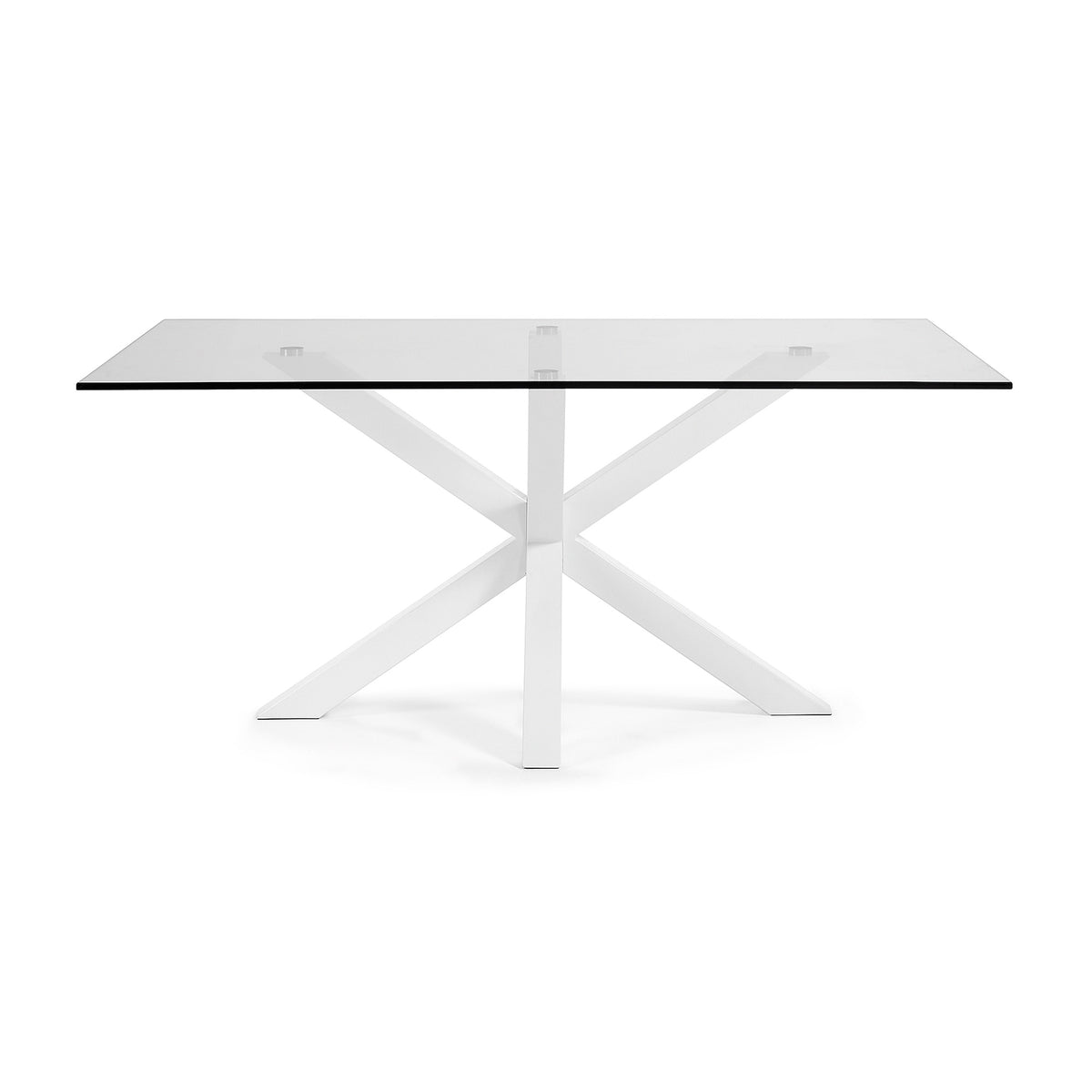 Kave Home Argo eettafel rechthoek 160x90 cm Clear/White