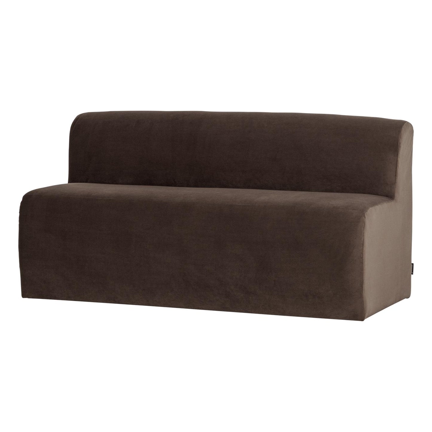 WOOOD Mojo Base eetkamerbank 164 cm velvet Bruin