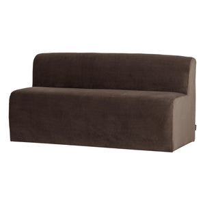 WOOOD Mojo Base eetkamerbank 164 cm velvet Bruin