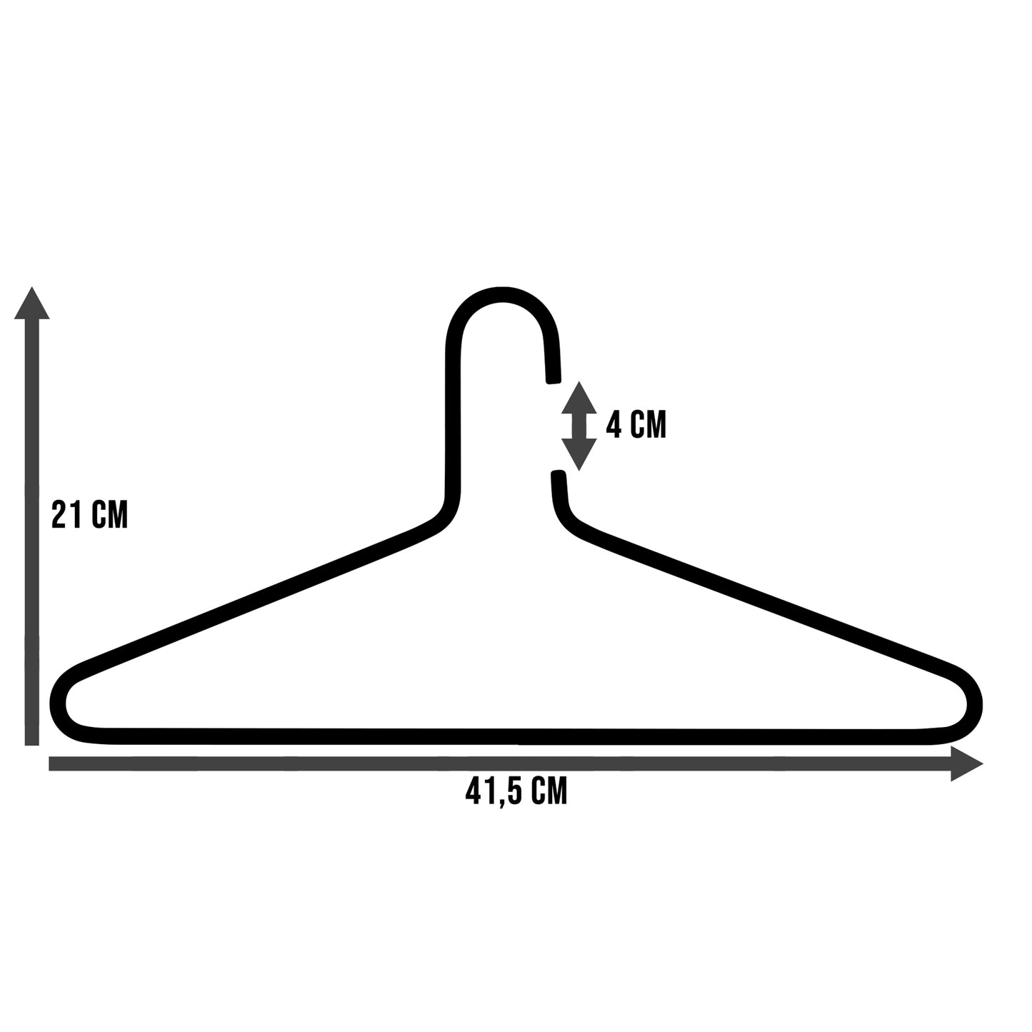 Spinder Design Senza 6 kledinghanger Wit