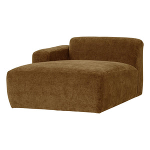 WOOOD Mojo Base chaise longue bank arm links rib Honinggeel