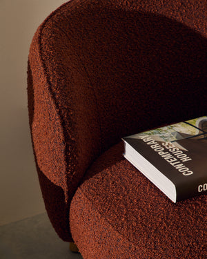 Kave Home Ulit fauteuil Terracotta naturel