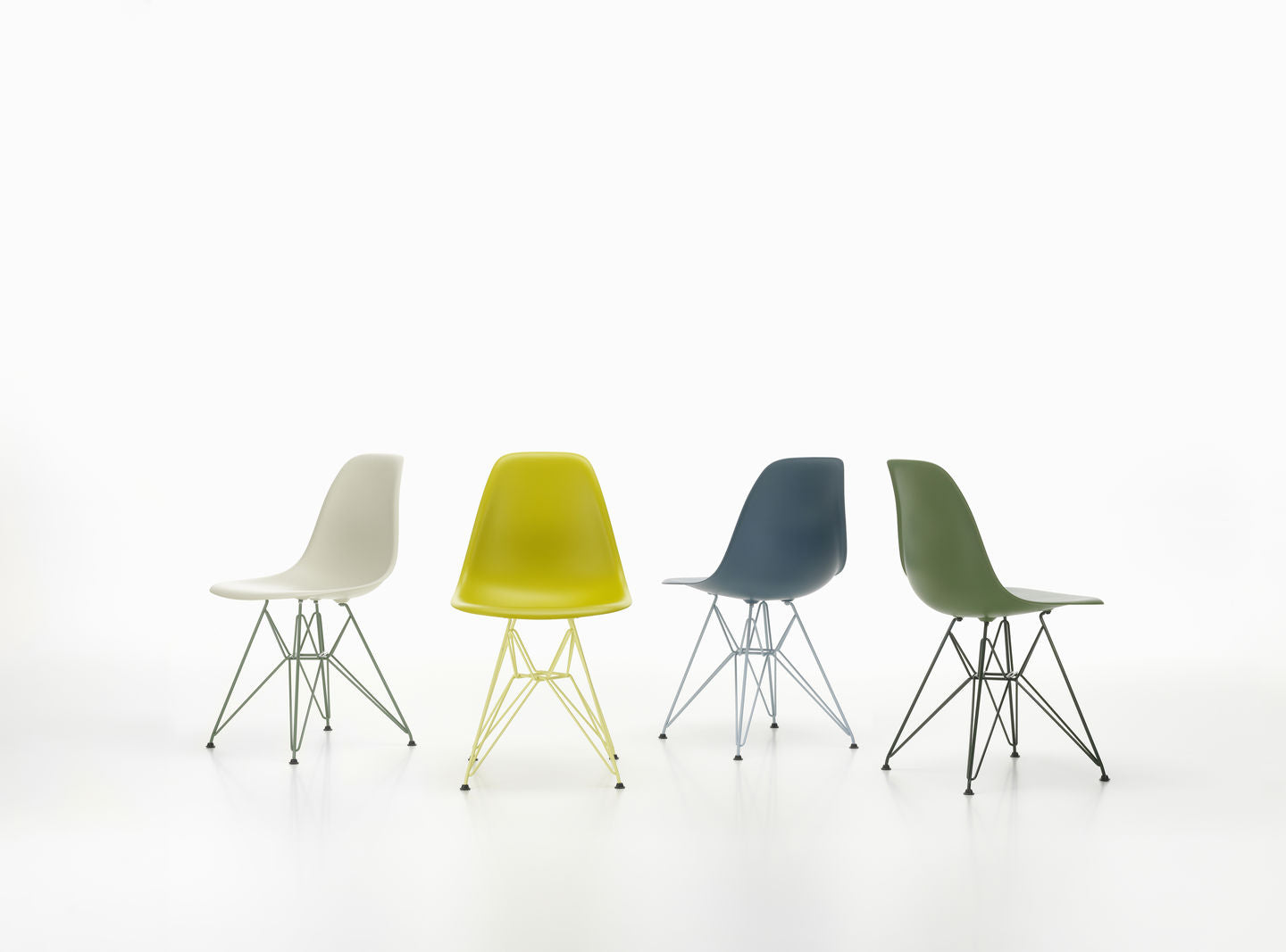 Vitra Eames DSR eetkamerstoel Sea Blue/Sky Blue