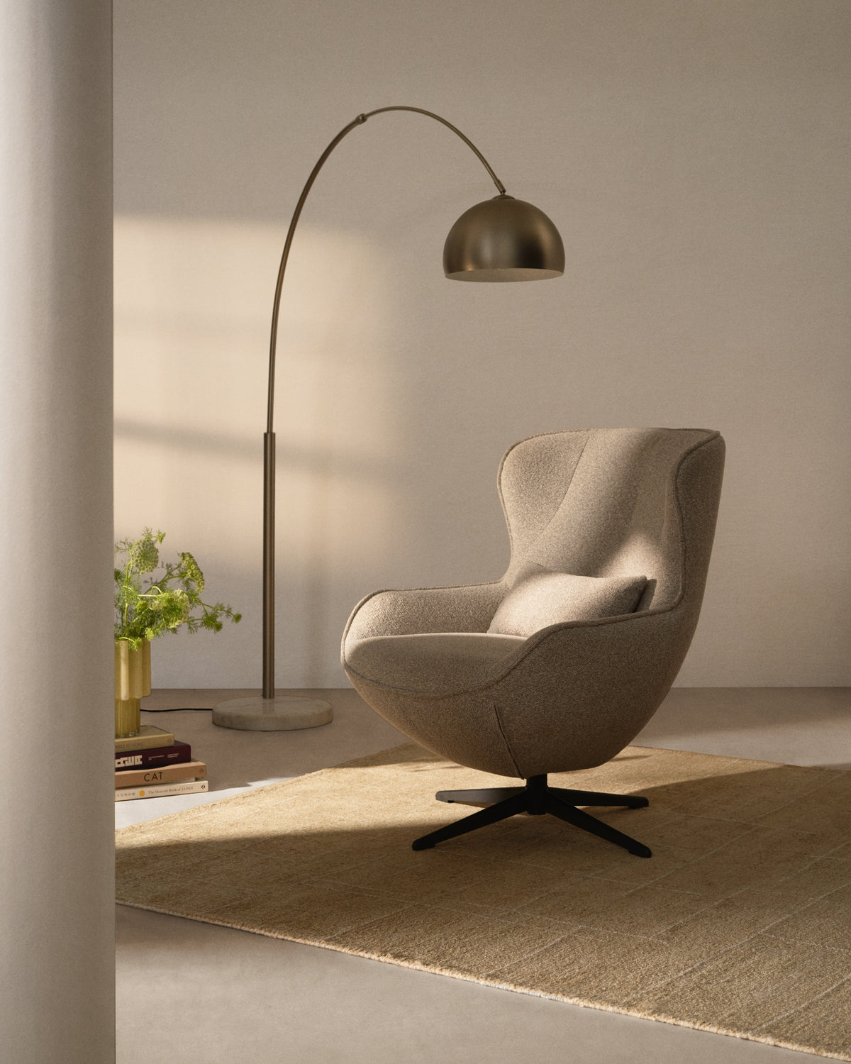 Kave Home Sorile fauteuil chenille Beige
