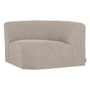 WOOOD Mojo Base bank hoekelement rond bouclé Beige Melange