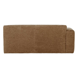 WOOOD Mojo Base 2-zits bank arm links wollig Honinggeel