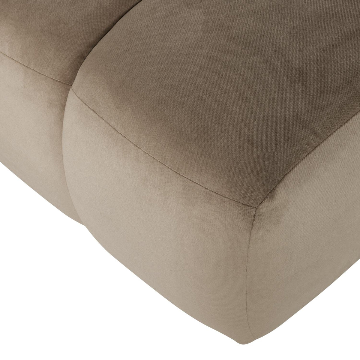 WOOOD Mojo poef velvet Khaki