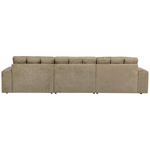 WOOOD Second Date chaise longue bank rechts structure velvet Wheatfield