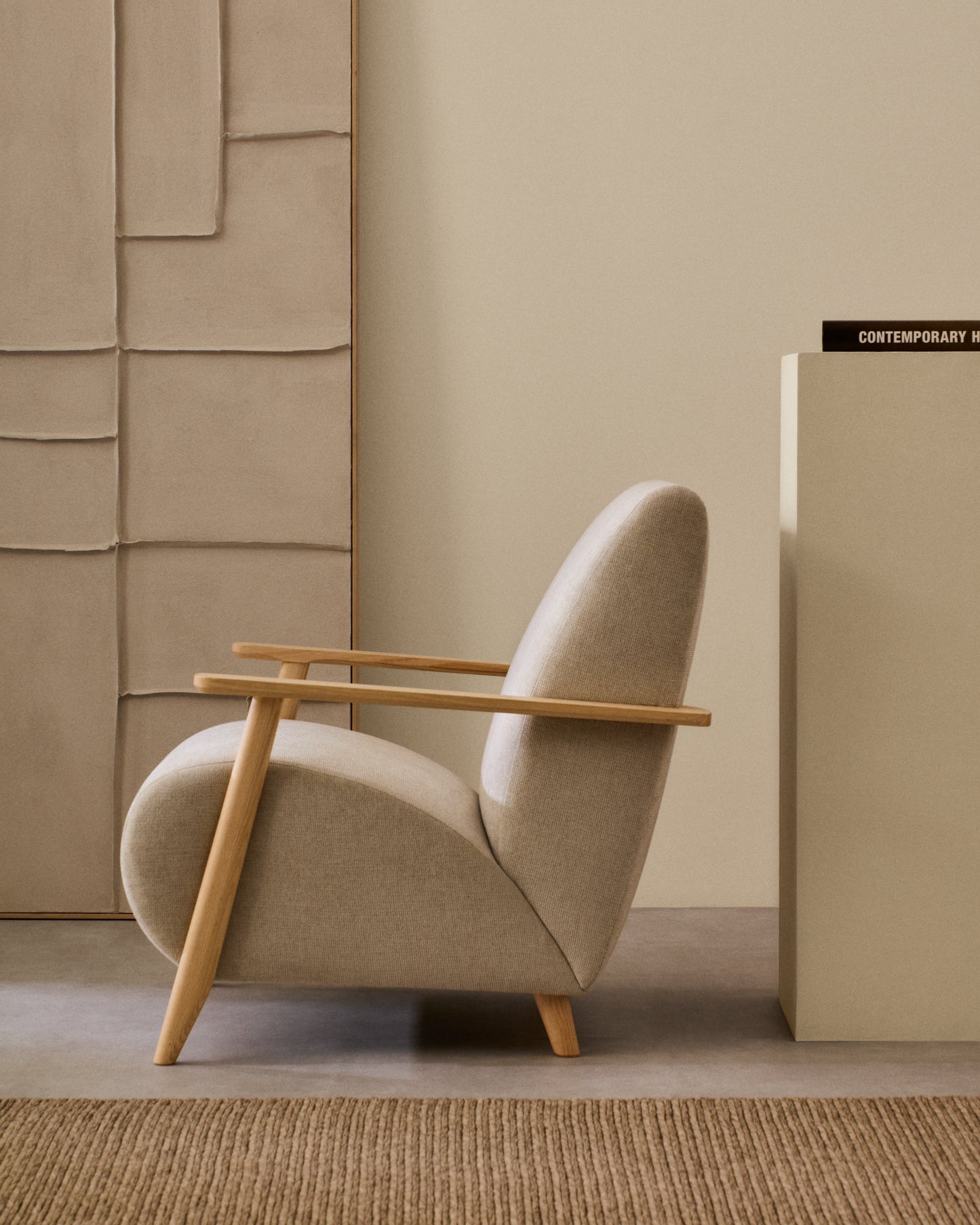 Kave Home Meghan fauteuil Pearl naturel