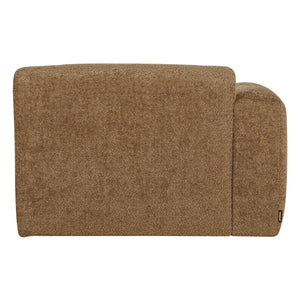 WOOOD Mojo Base chaise longue bank arm links wollig Honinggeel