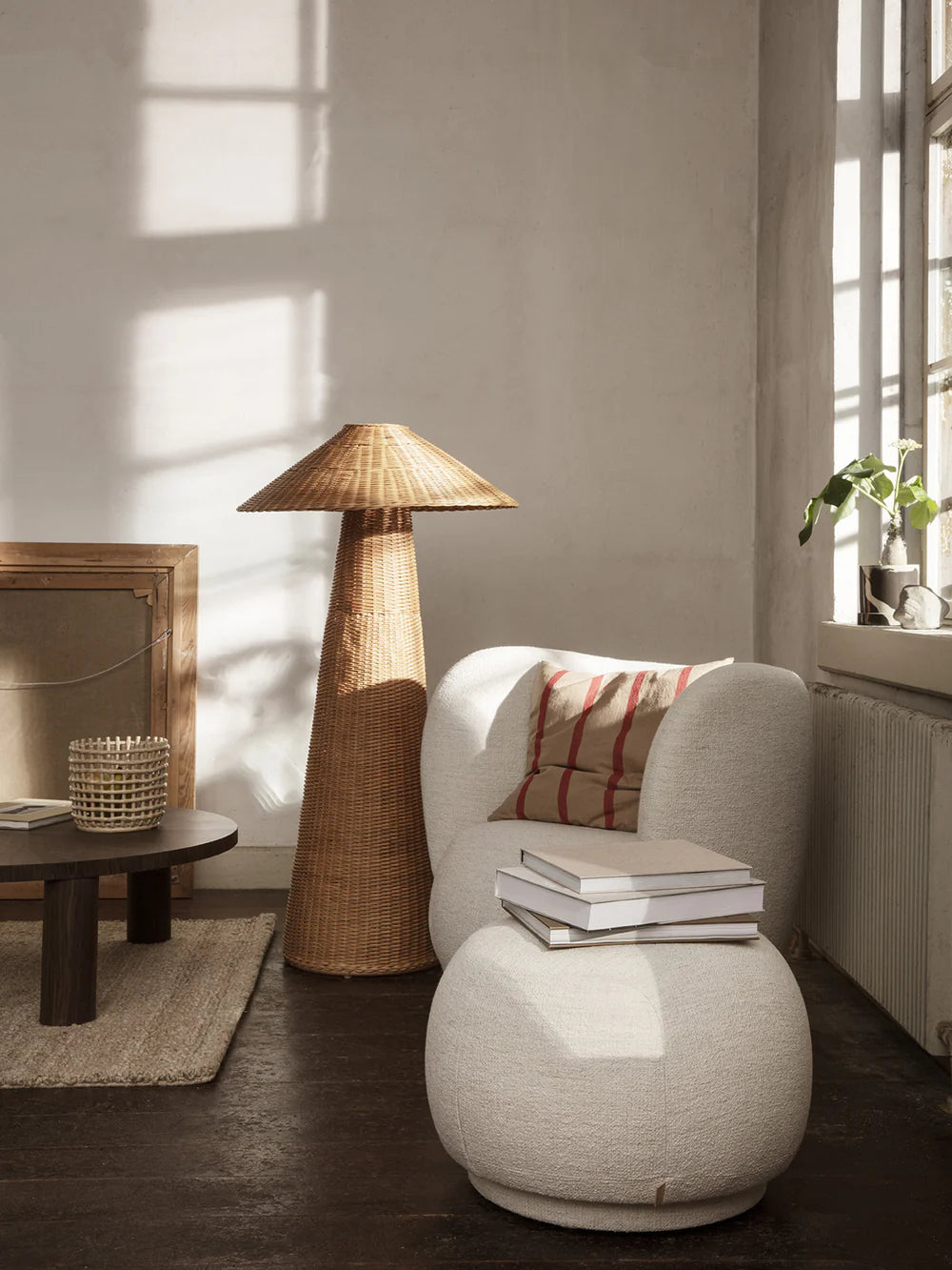 Ferm Living Dou vloerlamp Naturel
