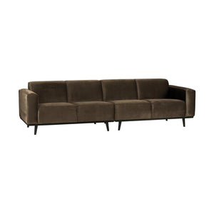 WOOOD Statement 4-zitsbank Velvet Taupe
