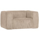 WOOOD Bean fauteuil Ribstof Travertin
