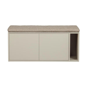 vtwonen Settle Down tv-meubel en bankje 108 cm Dust