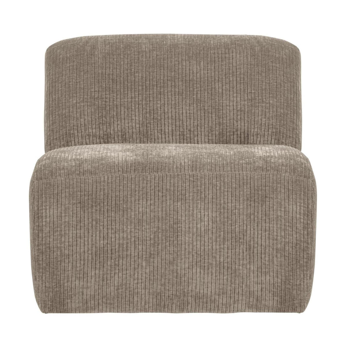 WOOOD Mojo Base 1-zits bank rib Donkerzand