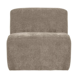WOOOD Mojo Base 1-zits bank rib Donkerzand