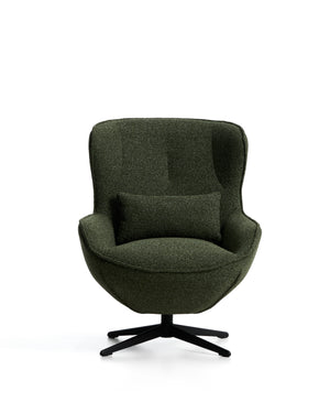 Kave Home Sorile fauteuil chenille Dark green