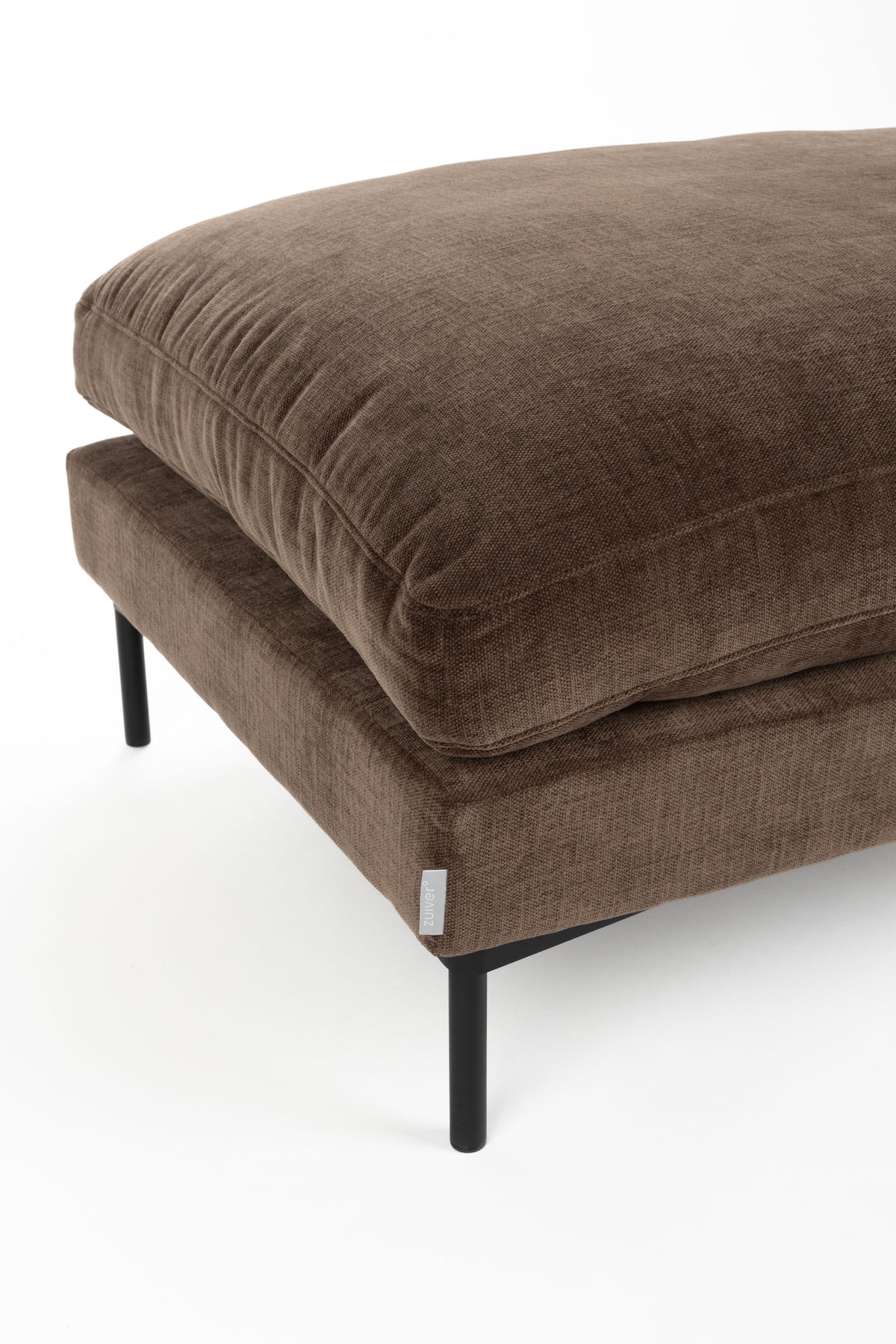 Zuiver Summer hocker Donkerbruin