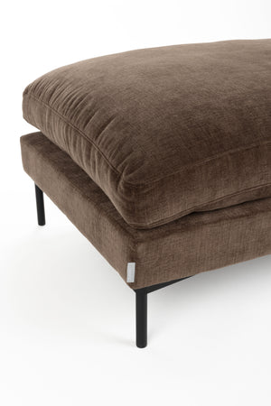 Zuiver Summer hocker Donkerbruin