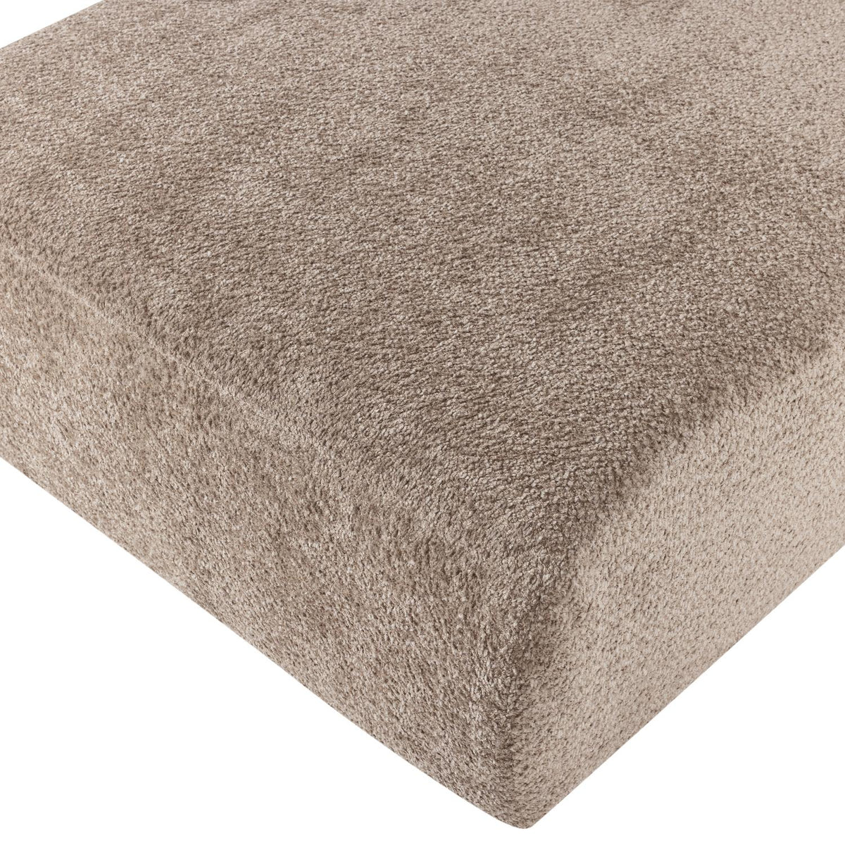 WOOOD Mojo Base chaise longue bank arm links wollig Donkerzand