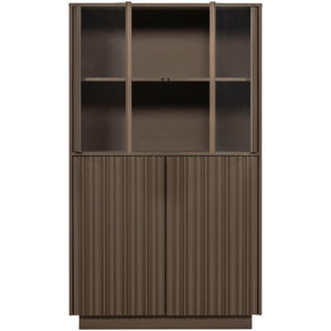 WOOOD Nova vitrinekast Truffel Bruin
