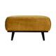 WOOOD Statement hocker Velvet Honinggeel