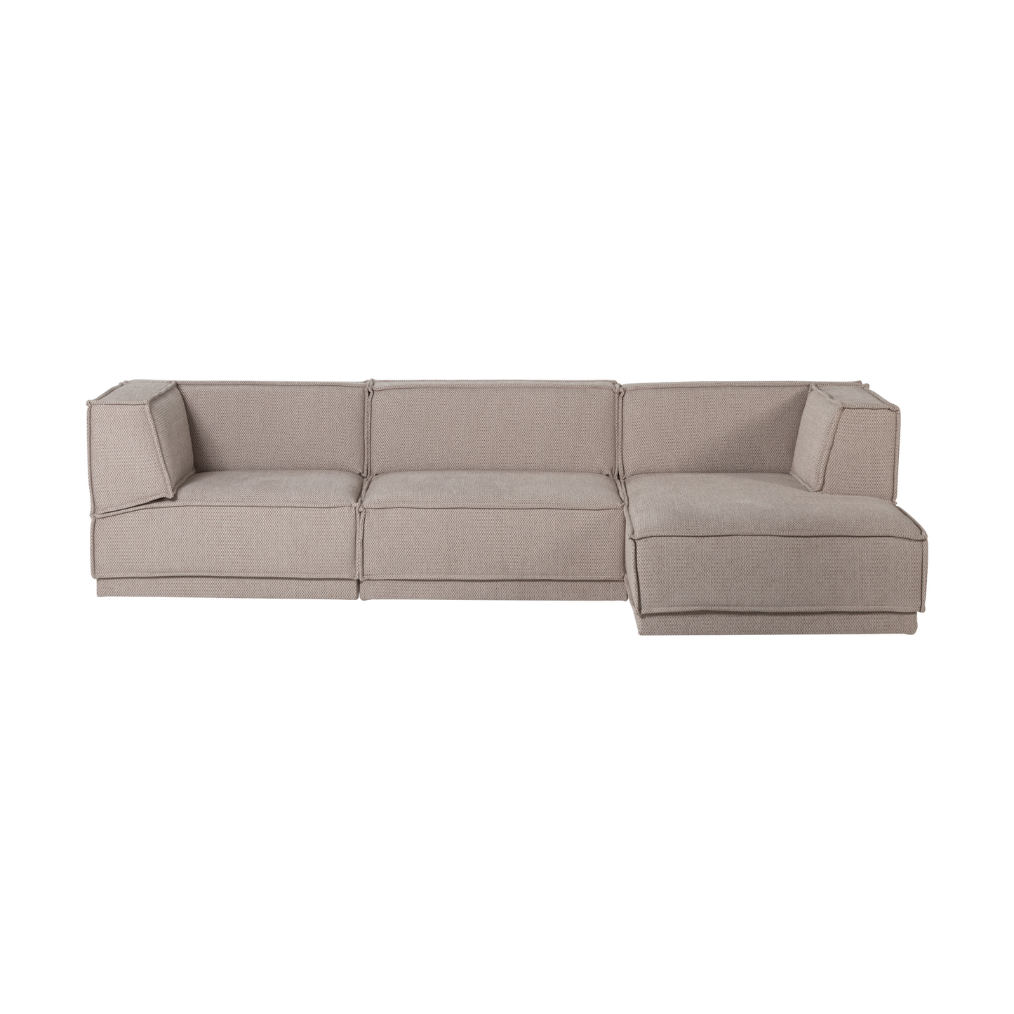 WOOOD Manu 3-zitsbank chaise longue rechts Naturel