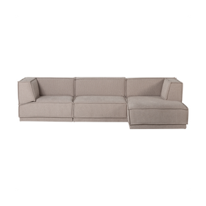 WOOOD Manu 3-zitsbank chaise longue rechts Naturel