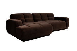 Zuiver Hazel 3,5-zitsbank Chaise Longue links Bruin