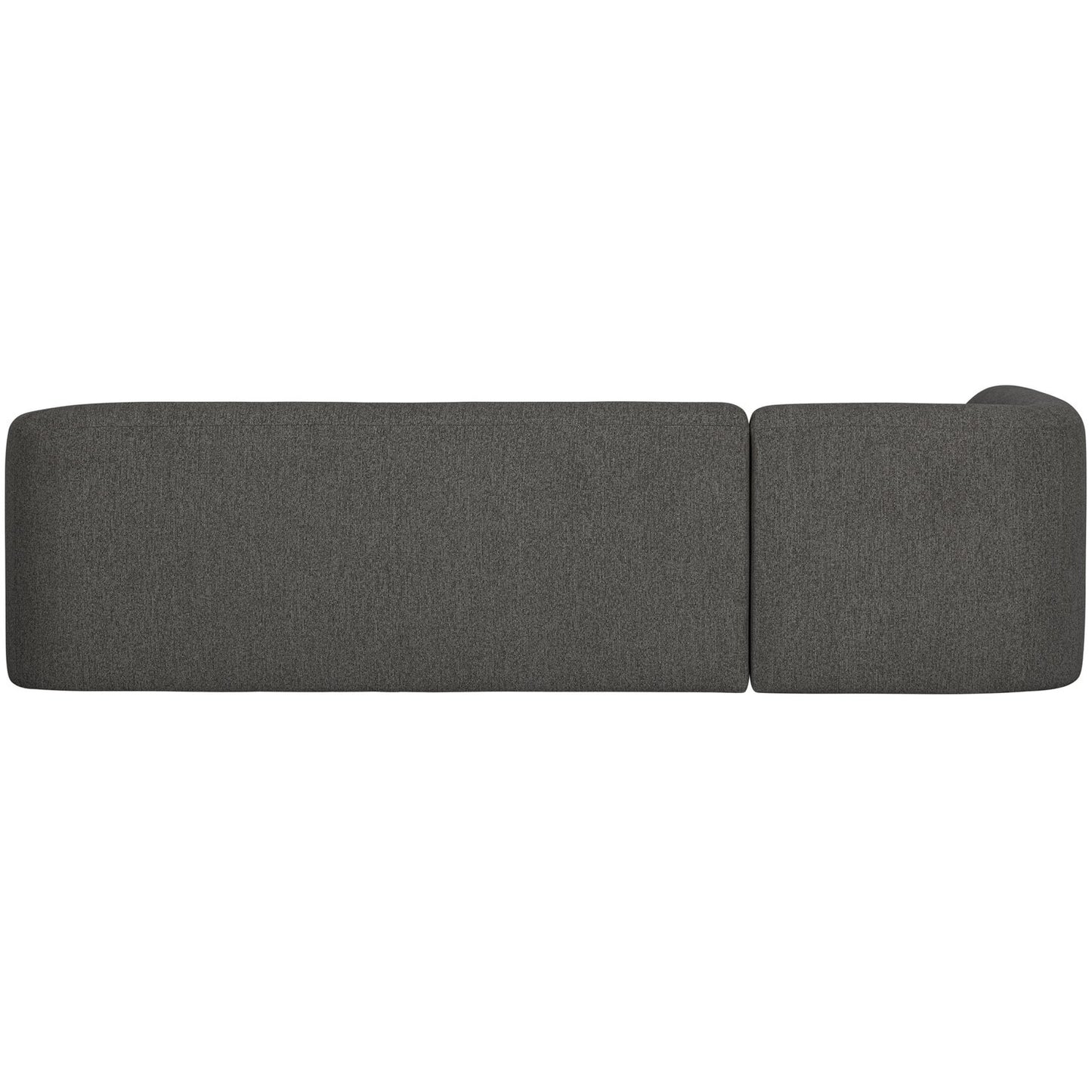 WOOOD Sloping hoekbank links Grijs/Zwart Melange